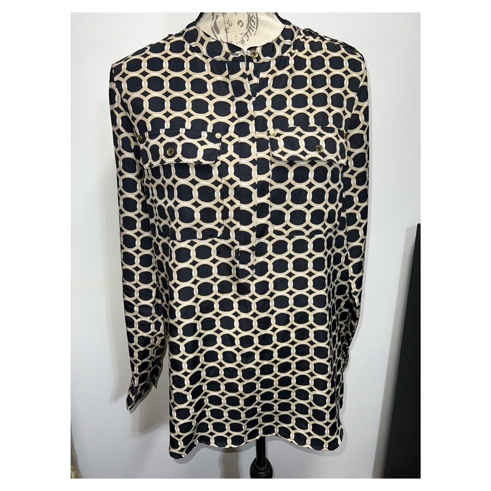 Michael Kors 1/2 Button Down Blouse #804989W
